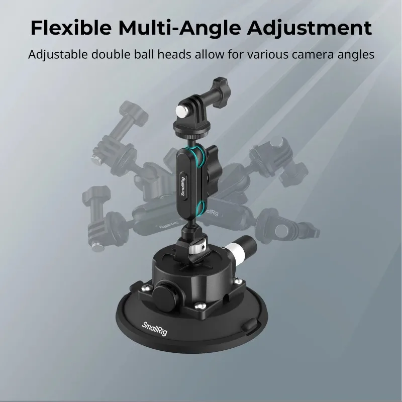Фото Крепление-присоска SmallRig 5855/5856 для экшн-камер DJI Osmo с шаровой головкой, держателем для телефона и магическим кронштейном, аксессуар для экшн-камер №4