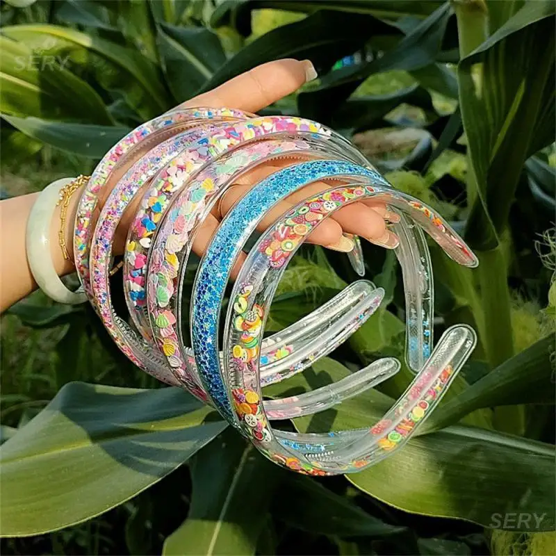 Аксессуары для волос с блестками и противоскользящая уютная повязка на голову