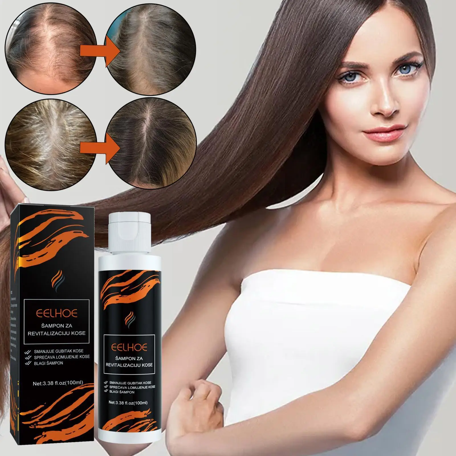 

Ginger Hair Growth Products Fast Growth Shampoo Beauty Care Treatment Men Scalp Loss Women Prevent Hair M7N4
