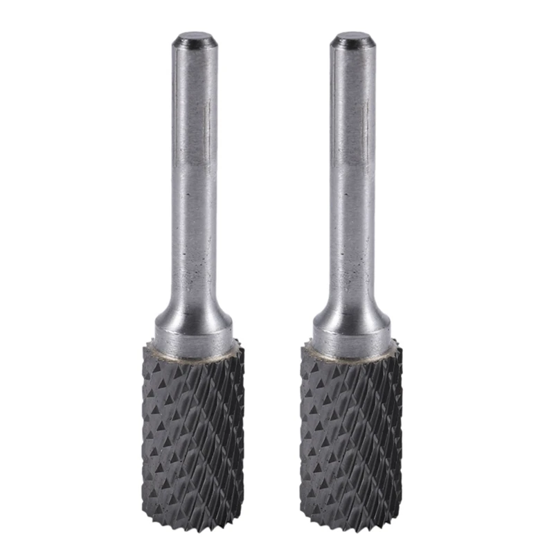 

2Pcs 14Mm X 25Mm Double Cut Cylindrical Tungsten Carbide Rotary File Bit