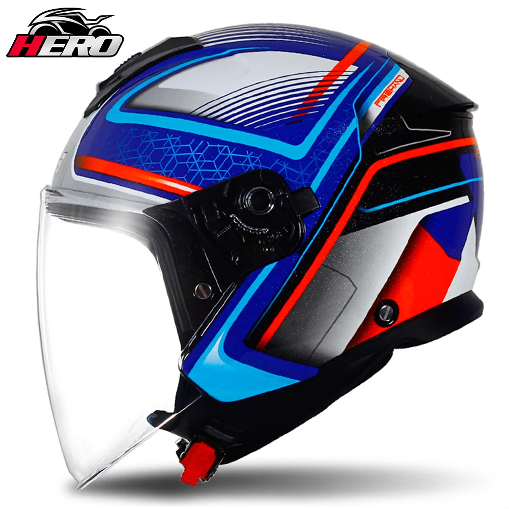 3C Certification Motorcycle Helmet Motorbike Half Helmet Moto Downhill Off-road Helmets Four Seasons Removable Liner Safety Cap