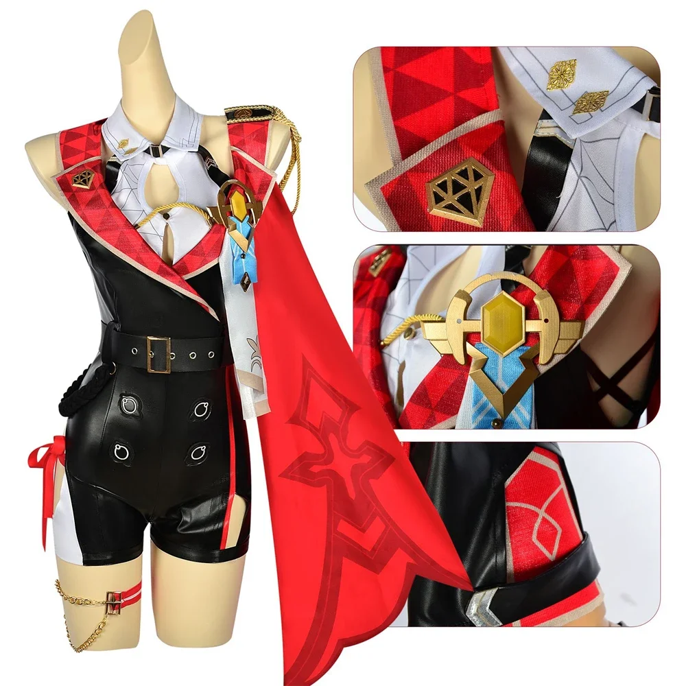 

Topaz Honkai: Star Rail Cosplay Costume Deluxe Halloween Girl Dress Up Costume Wig Game Uniform Headwear Sets