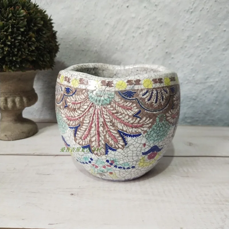 Растительный горшок ручной работы в американском ретро-стиле для растений