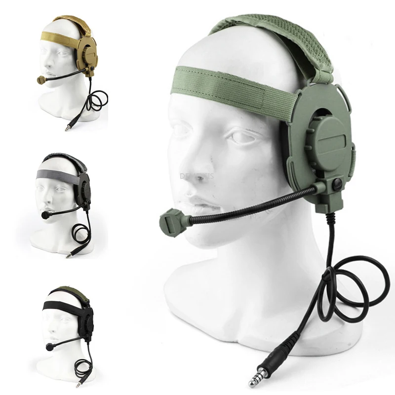 Охотничьи наушники Arisoft Shooting CS тактические используемые с PTT Walkies Talkie для