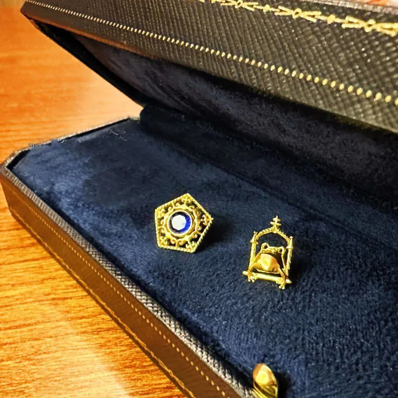 Harry Potter Celebri Peripheral Ear Studs [Chocolate Frog Cute Version] Cartoon Animation Earrings