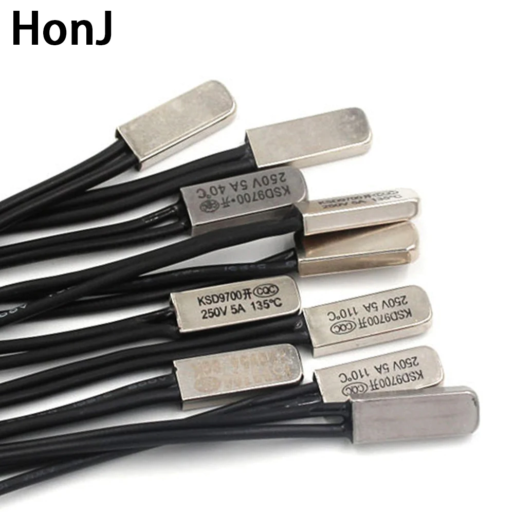 

KSD9700 5A 250V 15C 35C 40C 55C 60C 75C 80C 85C 90C 95C 100C 155C NO NC Thermostat Thermal Protector fuses Temperature Switch