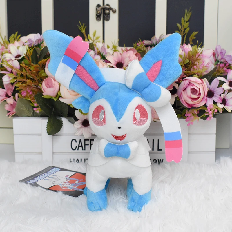 Покемон, плюшевые игрушки, сильвеон, Vaporeon, зеркаon, Umbreon, блестящая фигурка, игрушки, Аниме Кукла Пикачу, мягкие набивные куклы для детей, подарки