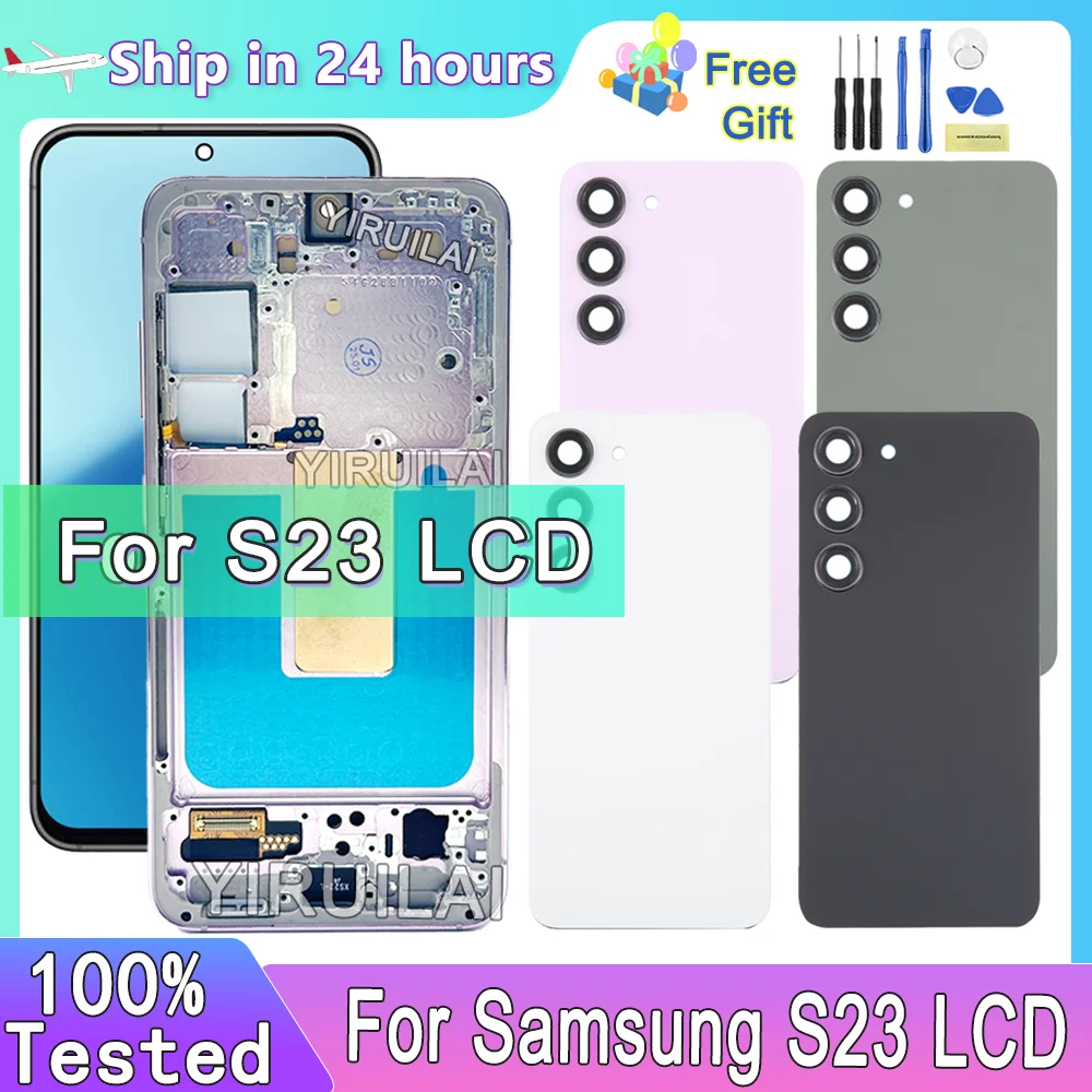 Фото TFT высокое качество для Samsung S23 ЖК-дисплей с цифровым преобразователем сенсорного экрана для Samsung S911 S911B S911U ЖК-экран с отделкой рамки №1