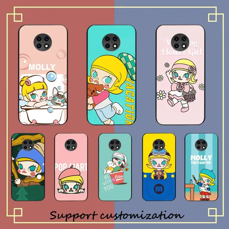 

Molly cute girl Phone Case For Xiaomi Redmi Note 8A 7 5 Note 8pro 8T 9Pro TPU Coque for note 6pro Funda Capa