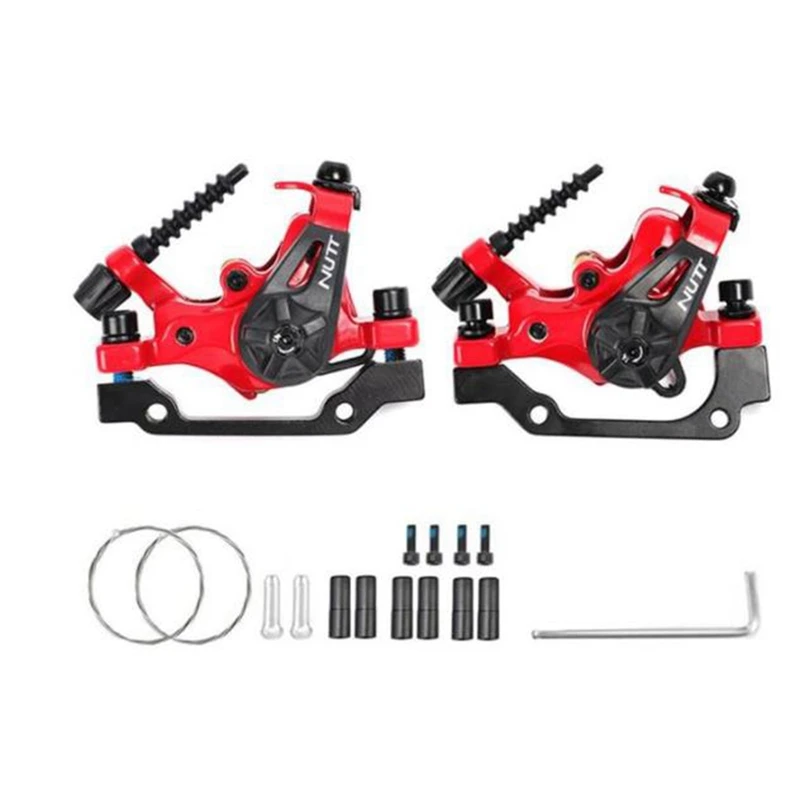

NUTT Bicycle Mechanical Disc Brake Bike Line Pull Caliper Dual-Motor Brakes F160-R140/F180-R160 XTR Calipers Bicycle Parts