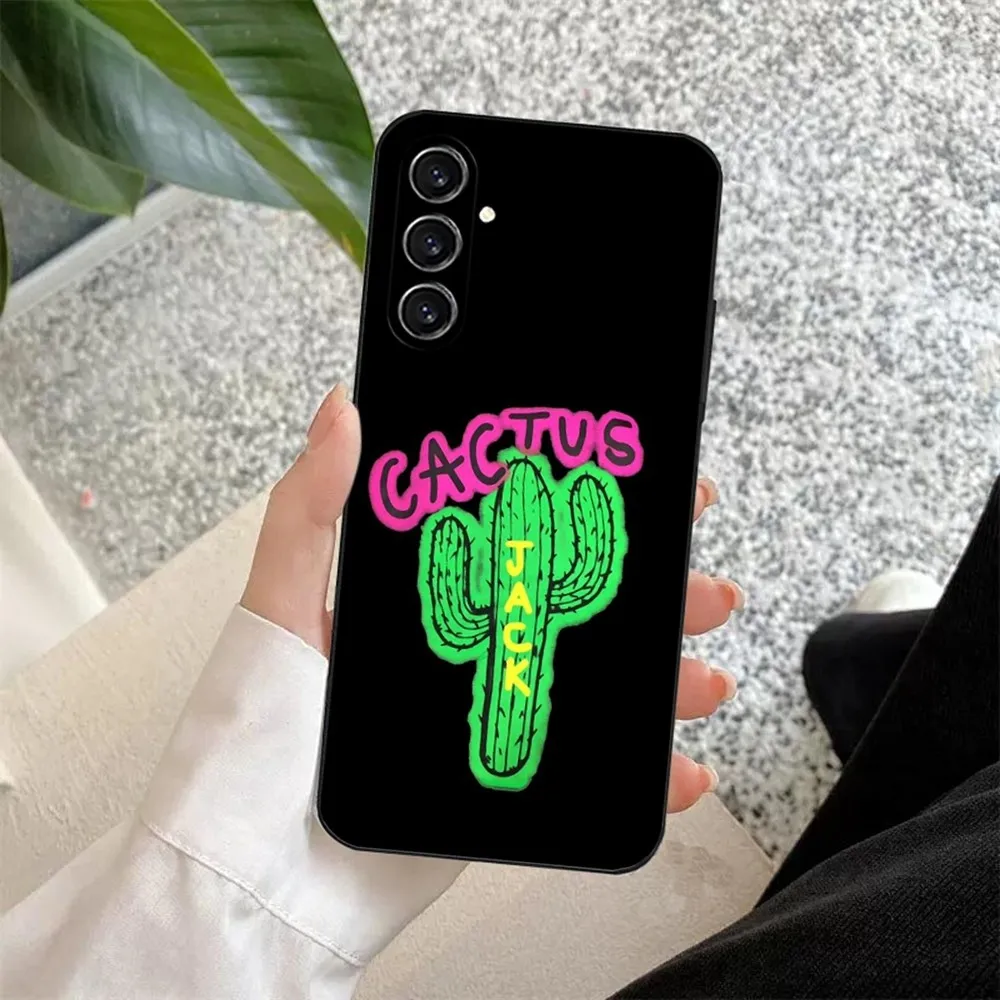 Чехол для телефона T-Travis Scott Cactus J-Jacks Samsung S24 23 22 30 21 10 9 Ultra Plus Lite FE мягкий силиконовый