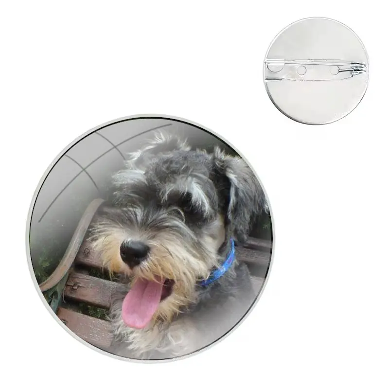 Значок для одежды украшение рюкзака подарок милые собаки Шнауцер