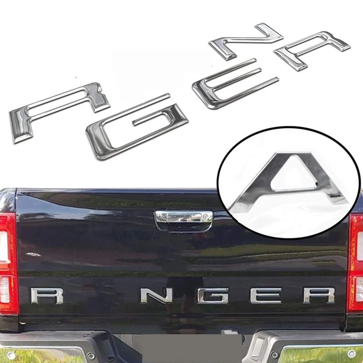 

Для Ford RANGER 3D ABS задний багажник задняя дверь буквы значок эмблема наклейки Стайлинг автомобильная наклейка пикап декоративные аксессуары