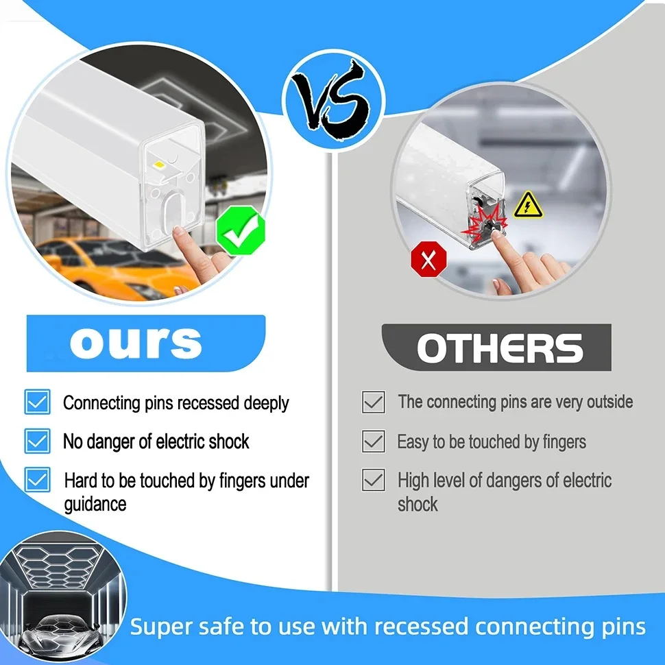 Профессиональное освещение для парикмахерской шестигранный светодиодный