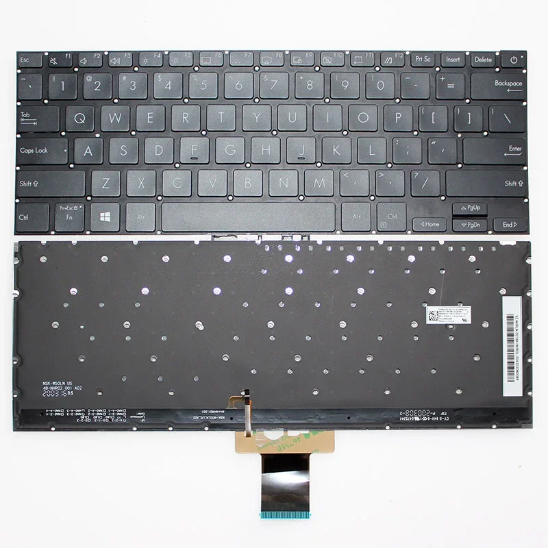 Новый ноутбук для ASUS X321 клавиатура с подсветкой черного цвета США