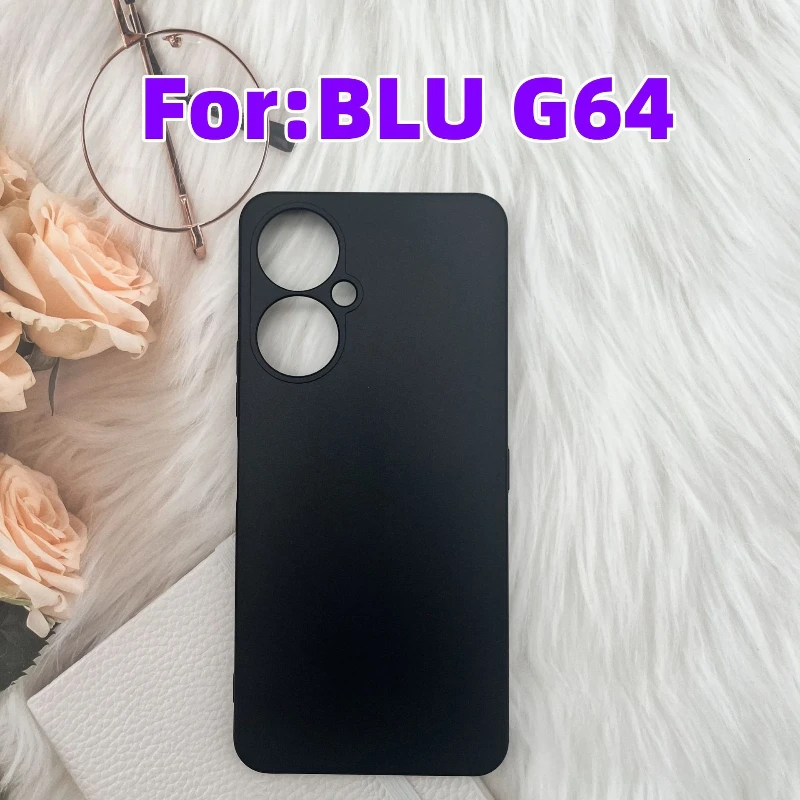 Фото Мягкий силиконовый противоударный чехол из ТПУ для BLU G64, матовая черная задняя крышка для BLU G 64 g64, защитный чехол №1
