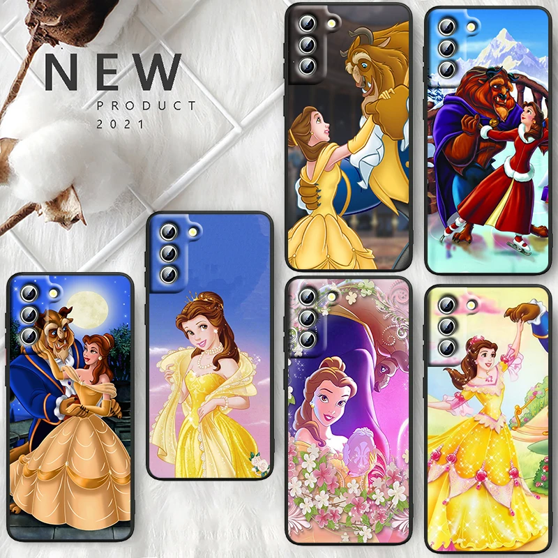 

Beauty And Beast Disney For Samsung Galaxy S22 S21 S20 FE Ultra Pro Lite S10 5G S10E S9 S8 Plus S7 Edge Soft Black Phone Case