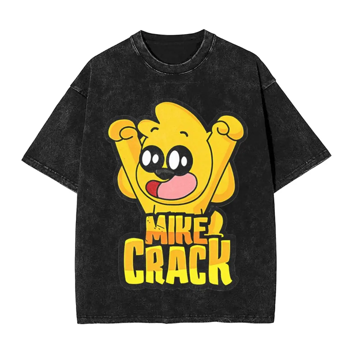 Промытые футболки Mikecracks винтажная футболка с героями мультфильмов уличная