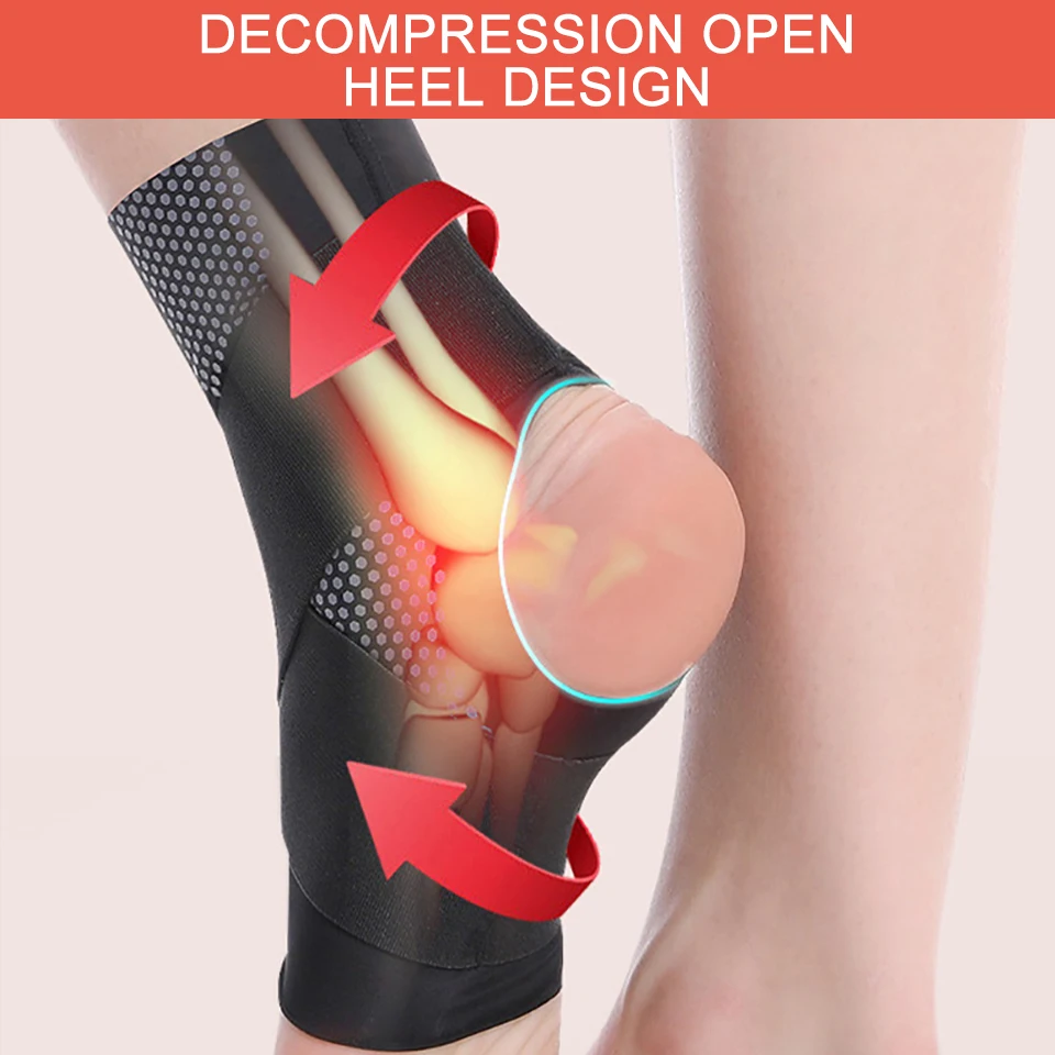 1PCS Ankle Brace Breathable Compression Support Bandage Fixed Basketball Running Sleeve Sports Injury Recovery |