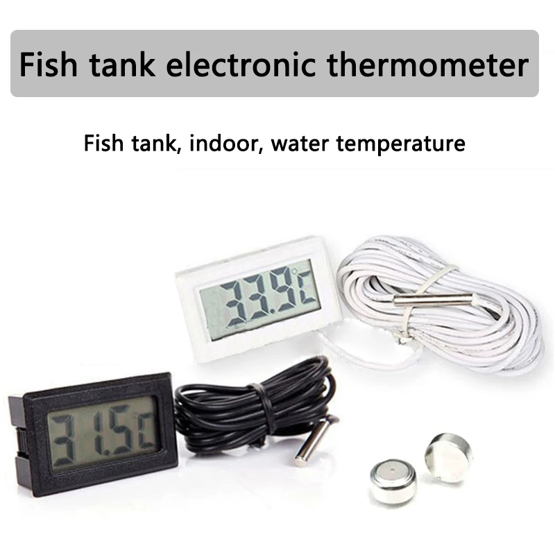 

Mini fish tank refrigerator water temperature meter digital LCD pet thermometer sensor temperature controller hygrometer