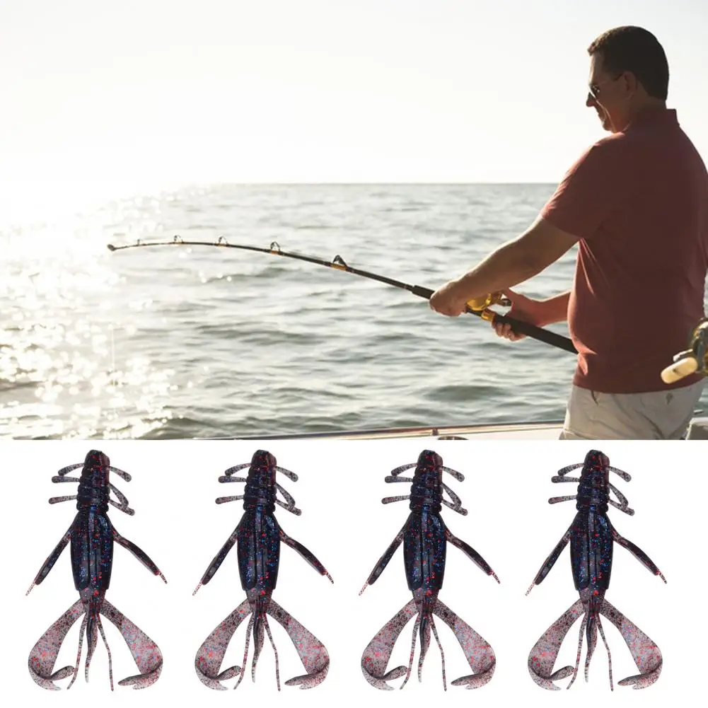 4 шт. рыболовные приманки с блестками 10 см/10 г