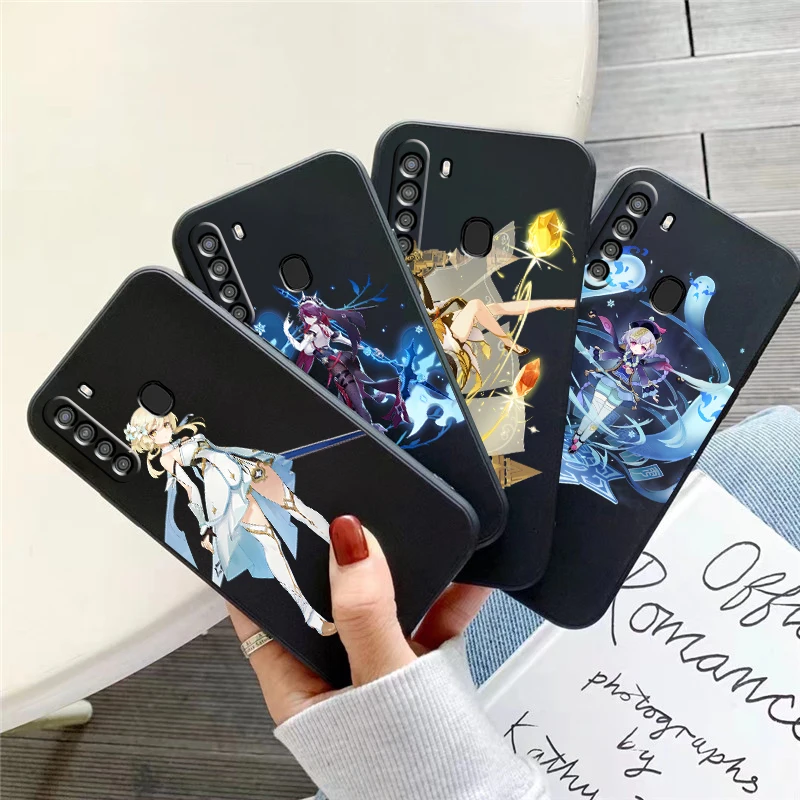 

Genshin Impact Project Game Phone Case For Samsung Galaxy S8 S8 PLus S9 S9 Plus S10 S10E S10 Lite 5G Plus Soft Carcasa Black