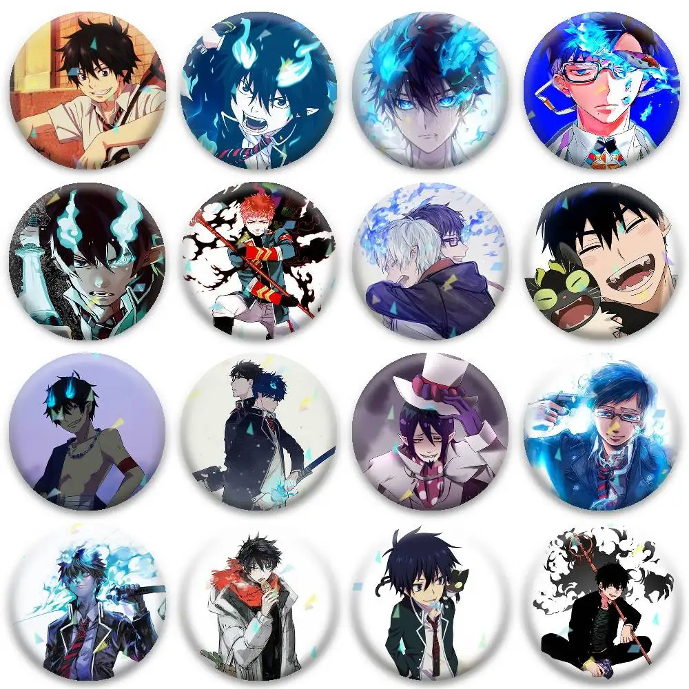 Фото Значки B-Blue Exorcist: нишевый дизайн, броши для рюкзаков, значки на лацканы, креативные аксессуары №1