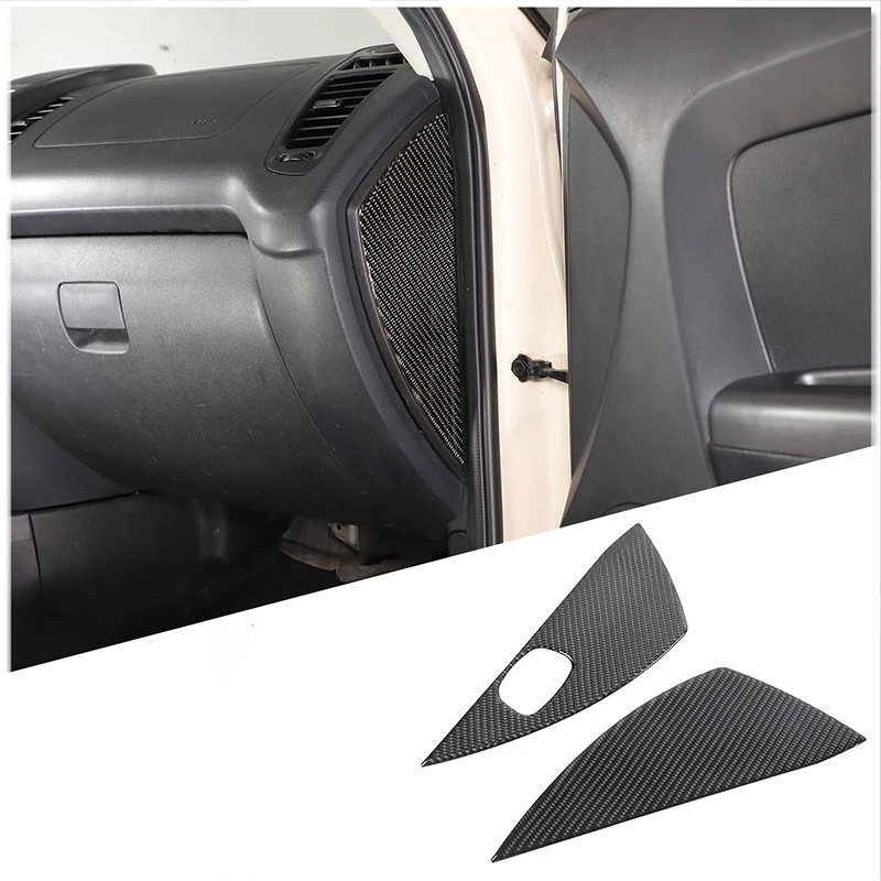 

For 2009-2013 Kia Soul AM Soft Carbon Fiber Car Dashboard Side Anti-Collision Trim Sticker Car Interior Accessories