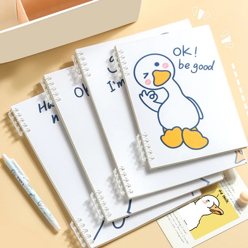 

Come On Duck,Loose-Leaf A4/A5 Notebook,60 Sheets/Book,Watertight PP Cover,Horizontal Line Page,Office Study Stationery QP-87