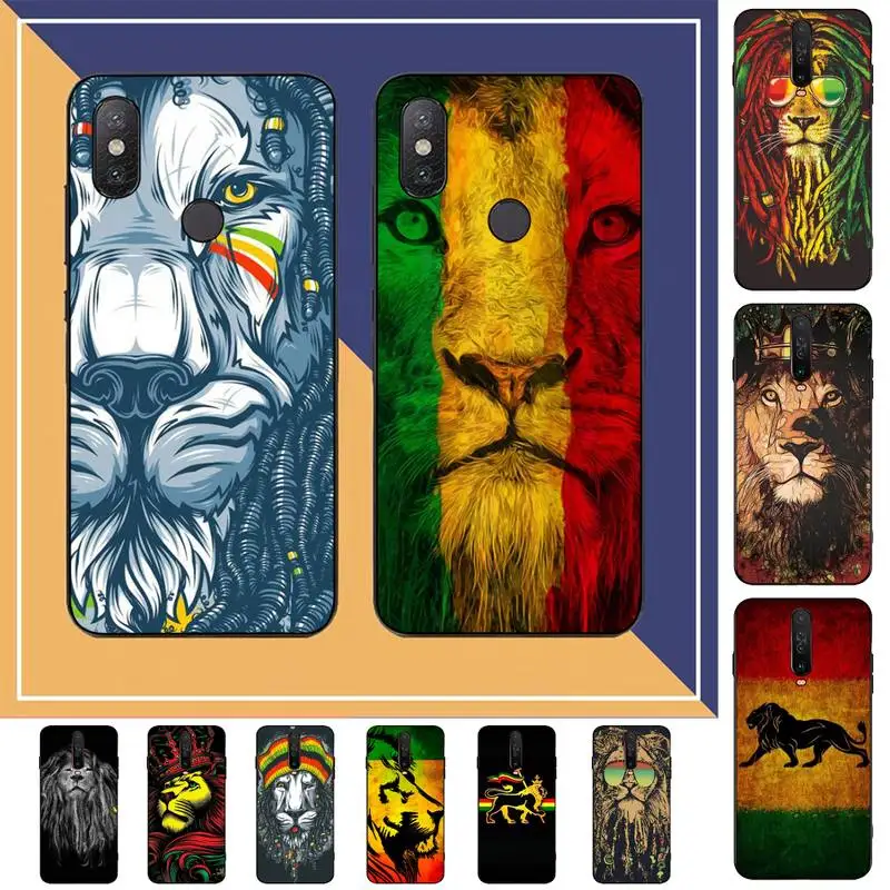 

Rasta Lion Reggae Bob Marleys Phone Case for Redmi Note 8 7 9 4 6 pro max T X 5A 3 10 lite pro