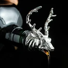 Лидер продаж, 4 цвета, золотой графин в форме головы оленя для вина, лось, набор вина из цинкового сплава, розовое золото, для бара, аксессуары для семейного вина