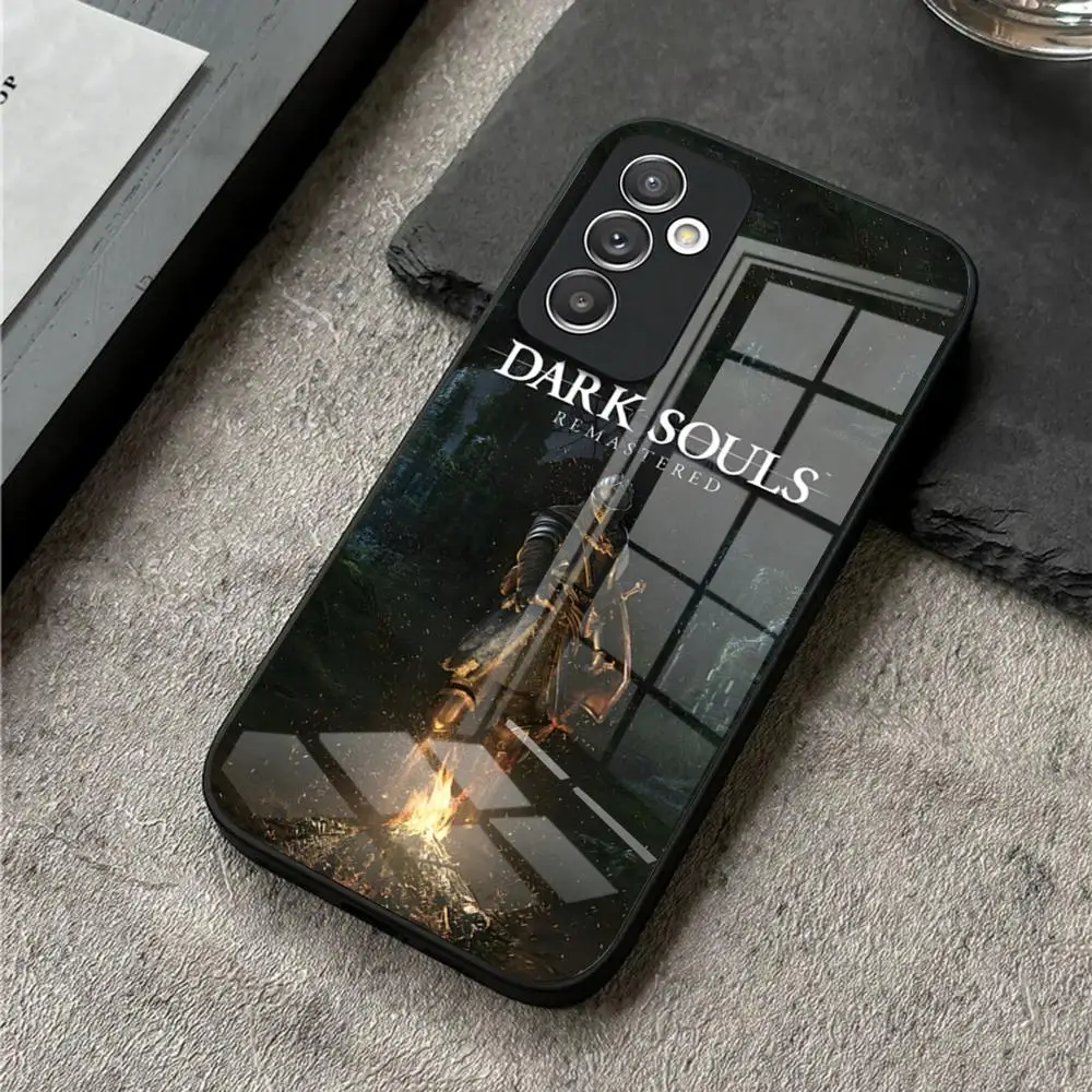 Чехол для телефона D-Dark S-Souls с видеоиграми S24 Ultra Samsung S23 Fe S22 S20 S21 Plus Galaxy A54 A34 A24 A53 A16