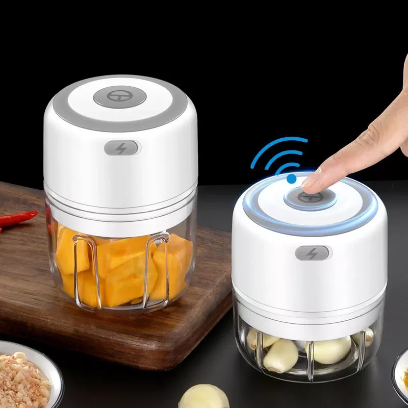 

Mini Electric Vegetable Chopper Garlic Masher Crusher 250ML USB Rechargeable Ginger Meat Grinder Food Processor Kitchen Gadget