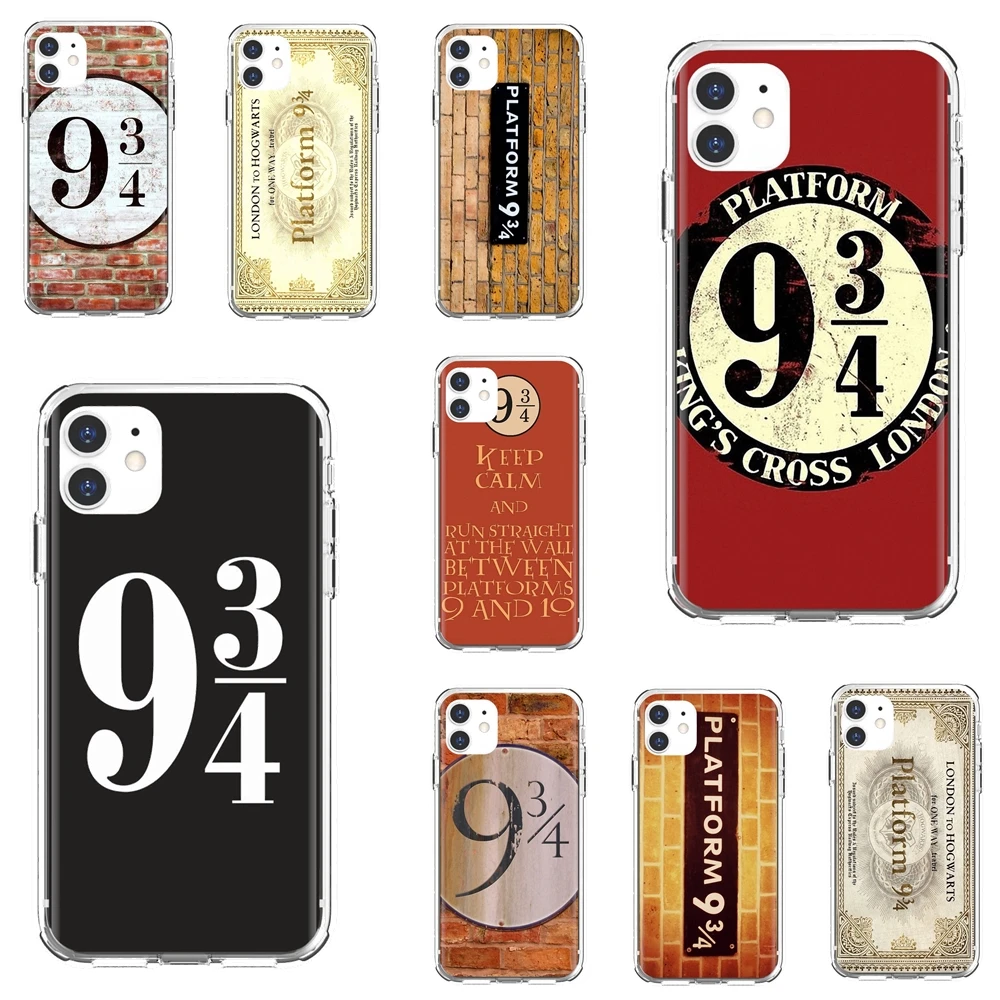 

platform-9-3-4-Print TPU Transparent Cover Bag For iPod Touch iPhone 10 11 12 Pro 4S 5S SE 5C 6 6S 7 8 X XR XS Plus Max 2020