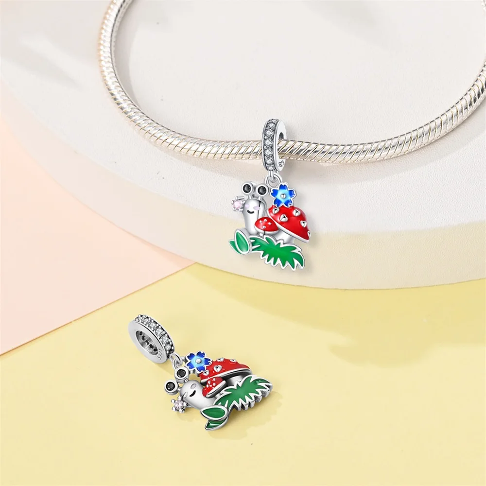 Подвеска из стерлингового серебра 925 пробы с изображением белки равлика пчелы