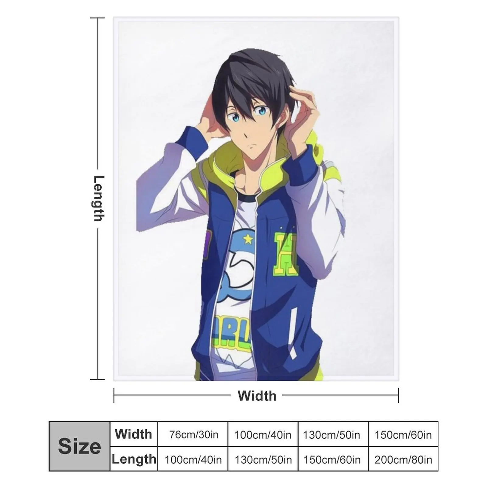 Одеяло Haruka Nanase Декоративные кровати Пляжная кровать Одиночные одеяла