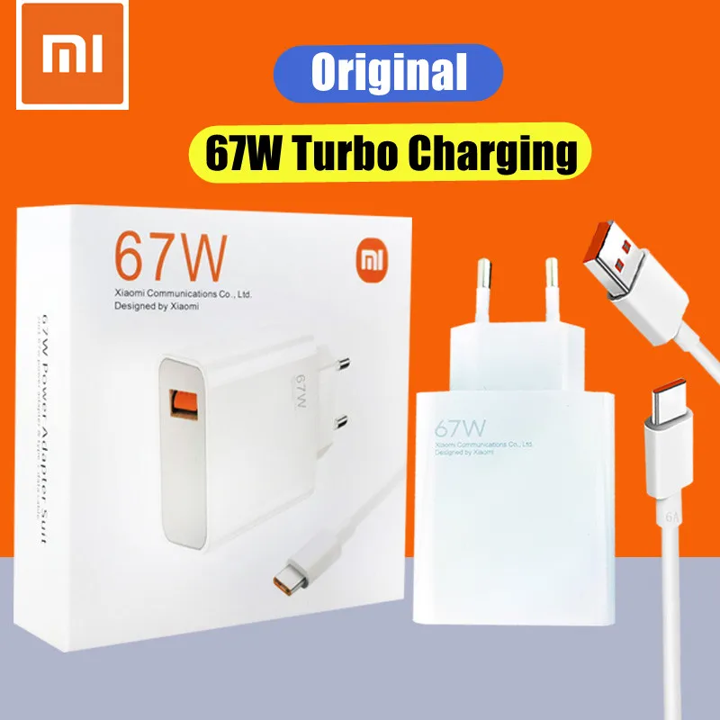 

Проводное зарядное устройство для Xiaomi POCO X4 GT, 67 Вт, оригинальное зарядное устройство для Xiaomi, кабель для Redmi Note 11, 11T Pro, USB-C F4, X3, Mi 12, 12x