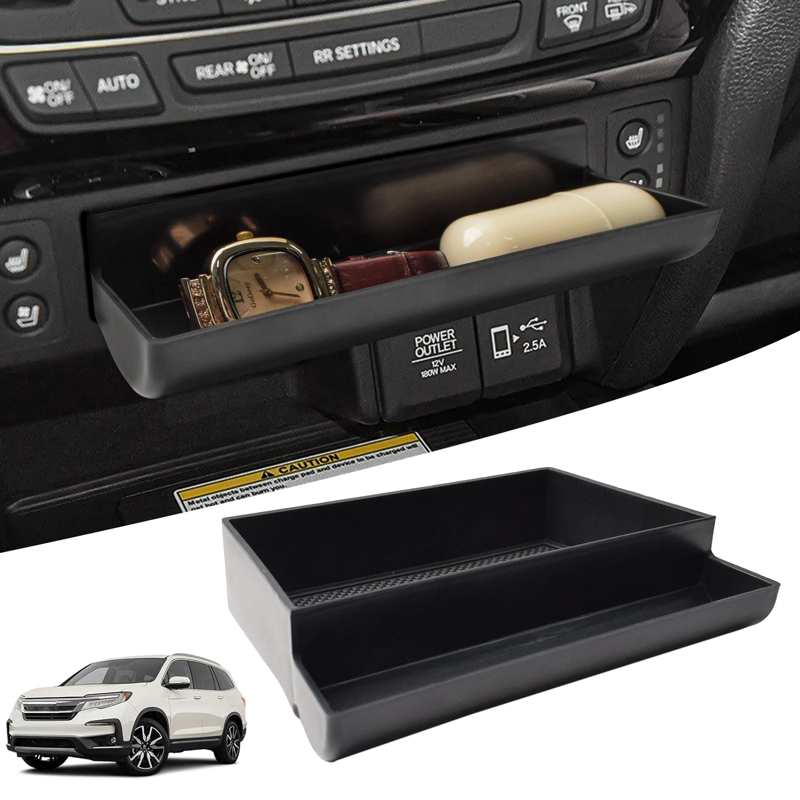 Для Honda Pilot 2016-2022/ Ridgeline 2017-2024/Passport 2019-2024 ящик для хранения центральной консоли
