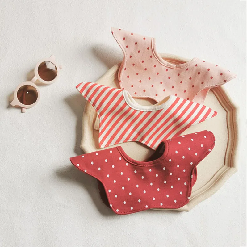 

Baby Waterproof Bibs Round Burp Cloths Cartoon Saliva Towel 360 degree Baby Feeding Apron Bibs Cotton 4 Layers Bandana Bibs
