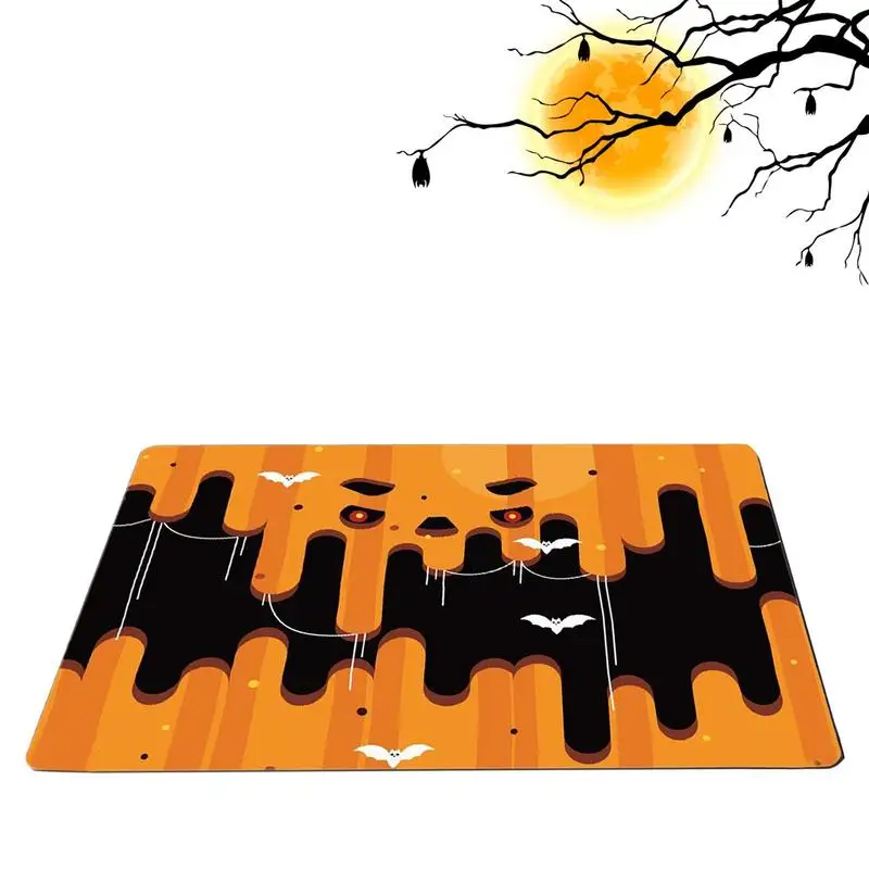 

Halloween Pumpkin Entrance Mat Holiday Decorative Floor Door Rug Reusable Decorative Holiday Floor Door Rug For Stairs Kitchen