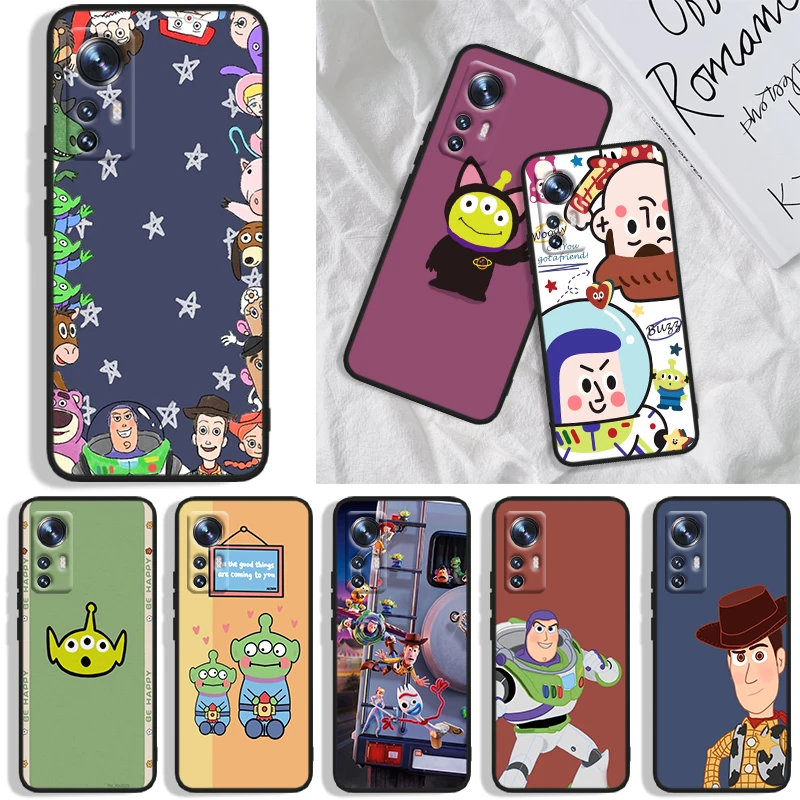 

Toy Story Animation Phone Case For Xiaomi Mi A1(5X) A2(6X) A3(CC9E) Play Mix 3 8 9 9T Note 10 Lite Pro SE Black Iuxury Silicone