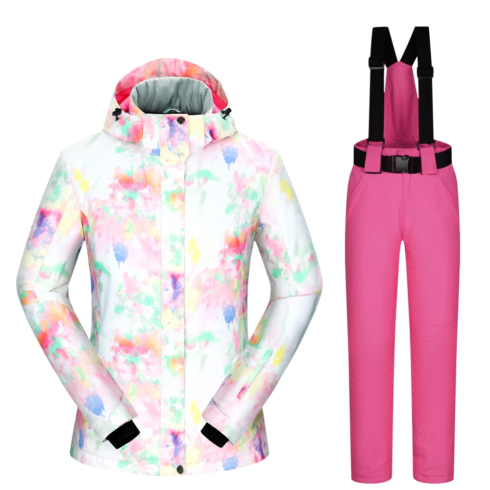 

Women Ski Suits Brands Winter 2020 New Snow Female Windproof Waterproof Outdoor Sports Winter Skiing Snowboard Jackets And Pants