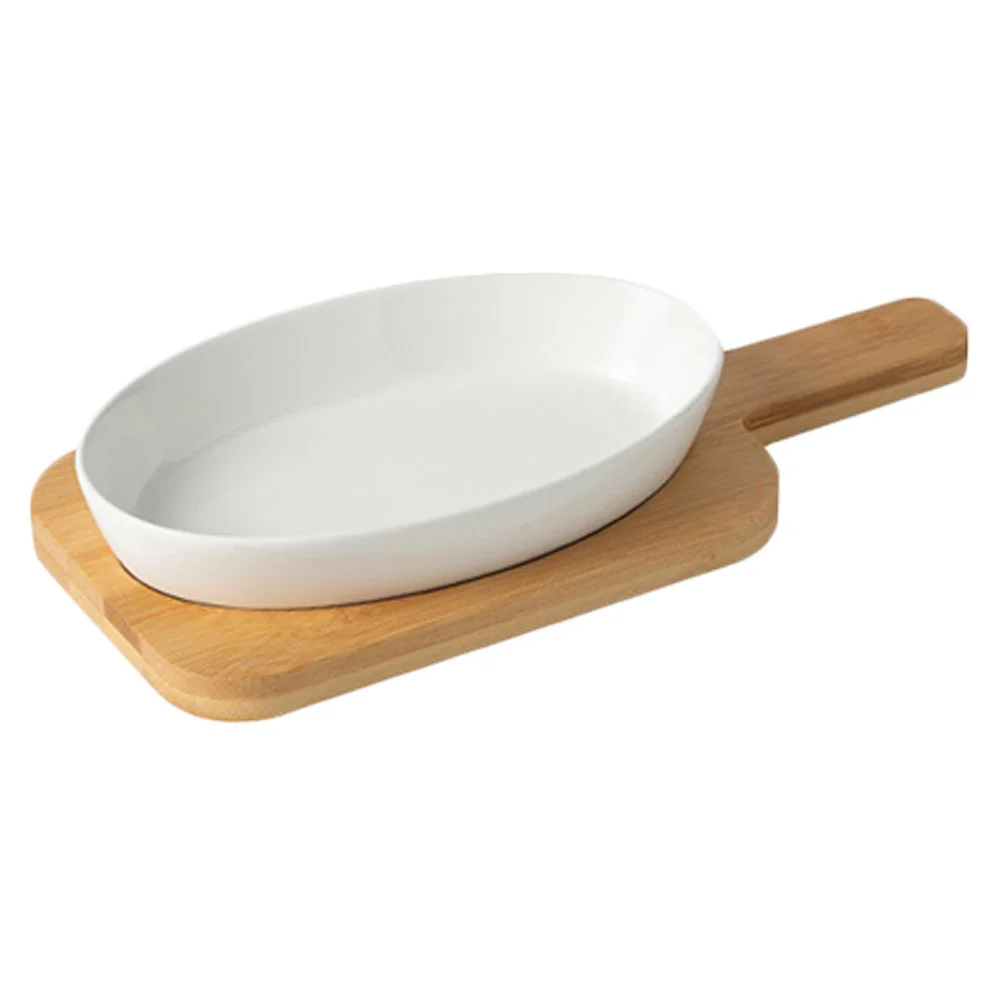 

Dish Baking Ceramic Pan Oven Bakeware Bowl Dishes Plates Casserole Porcelain Tray Set Roasting Plate Salad Oval Lasagna Serving