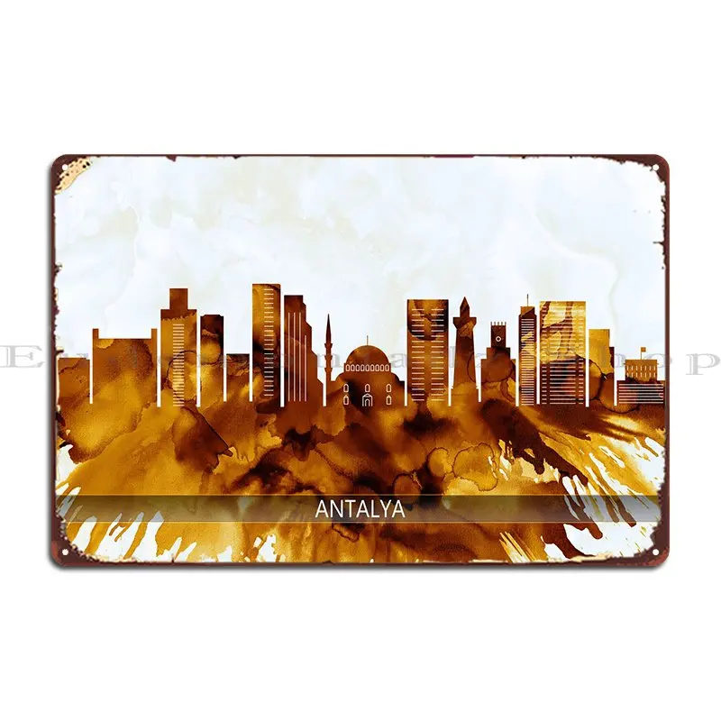 

Antalya, турецкий чертеж, металлический плакат, Фреска, фотография, клубный оловянный плакат