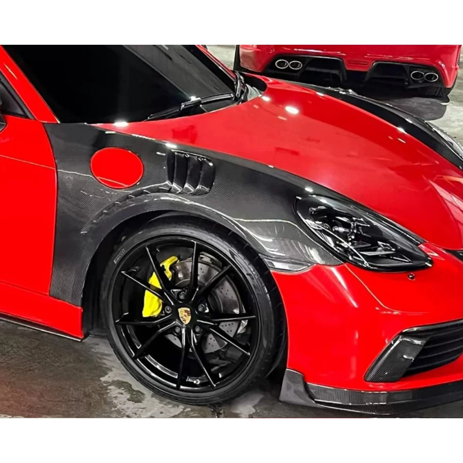 Для Porsche 718 982 981 Cayman Boxste углеродное волокно запасная пластина для крыла из