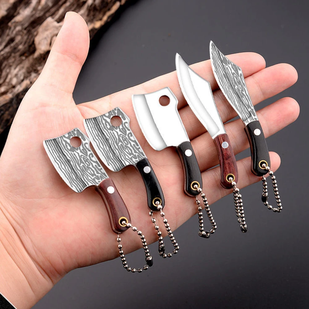 

NEW Mini Kitchen Knife Unboxing Portable Small Blade Wine Bottle Opening Paper Cutting EDC Fixed Blade Keychain Knife