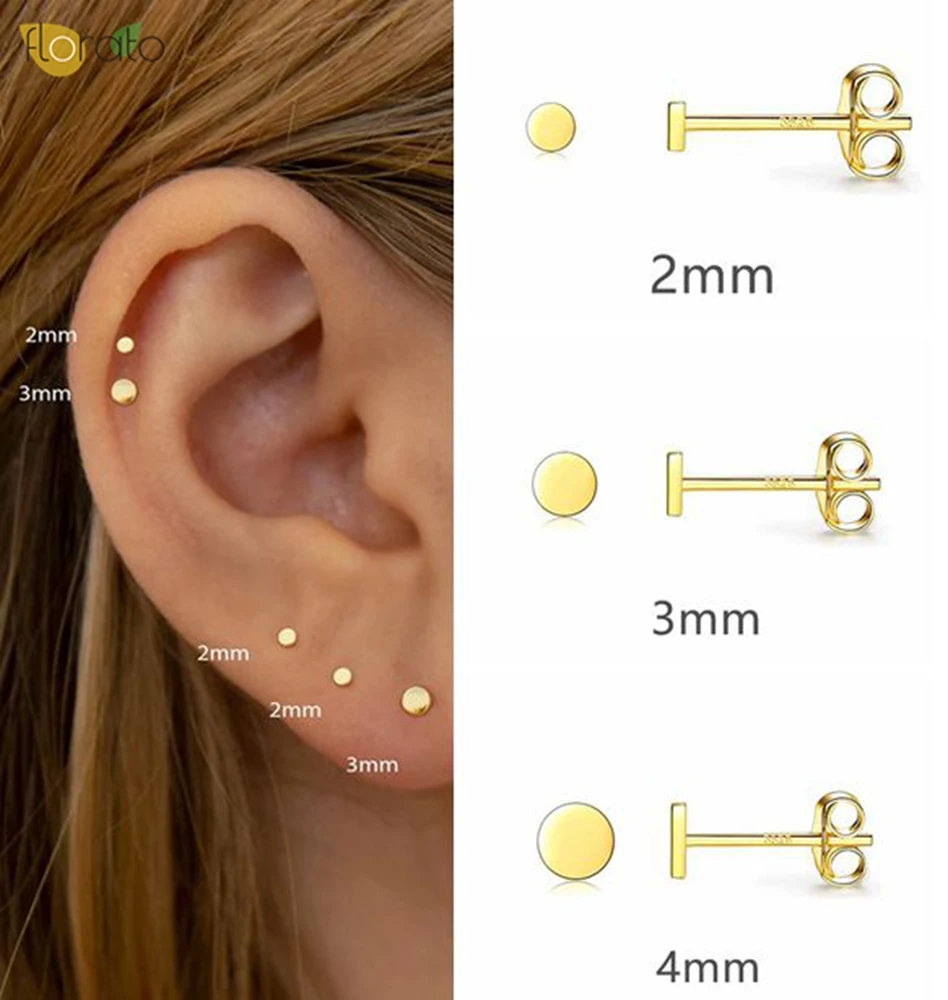 Женские серьги из серебра 925 пробы 2 мм 6