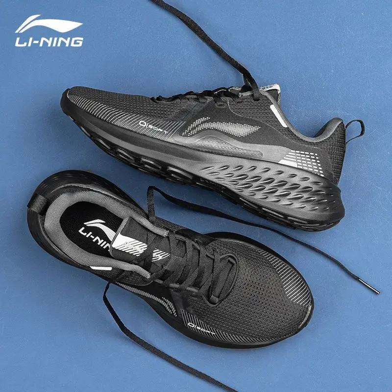 Li Ning Men's Shoes SOFT Running Shoes Summer Mesh Breathable Lightweight Running Shoes Low Top Casual Shoes Sports Shoes