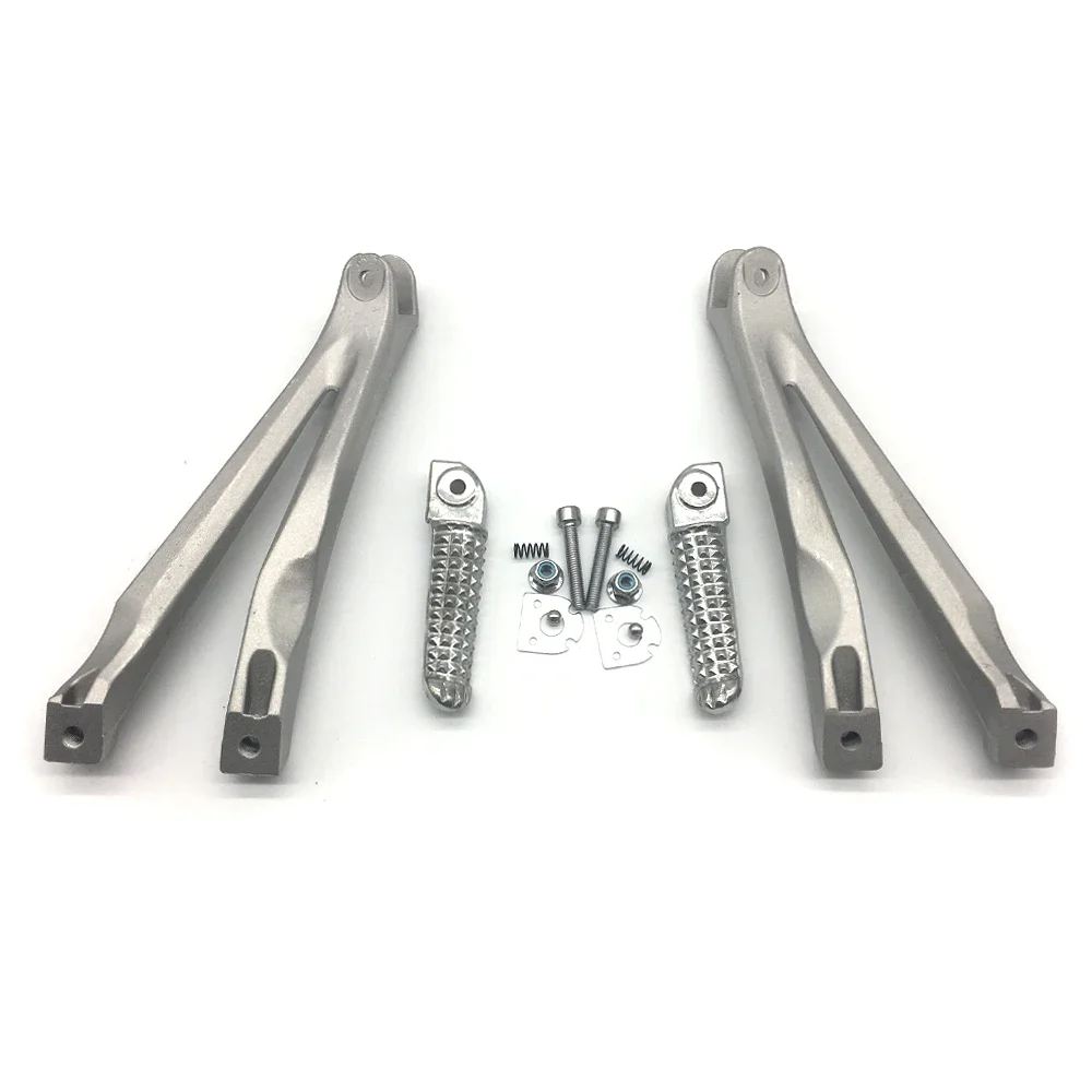 Мотоциклетные серебряные задние Пассажирские подножки Кронштейн подходит для