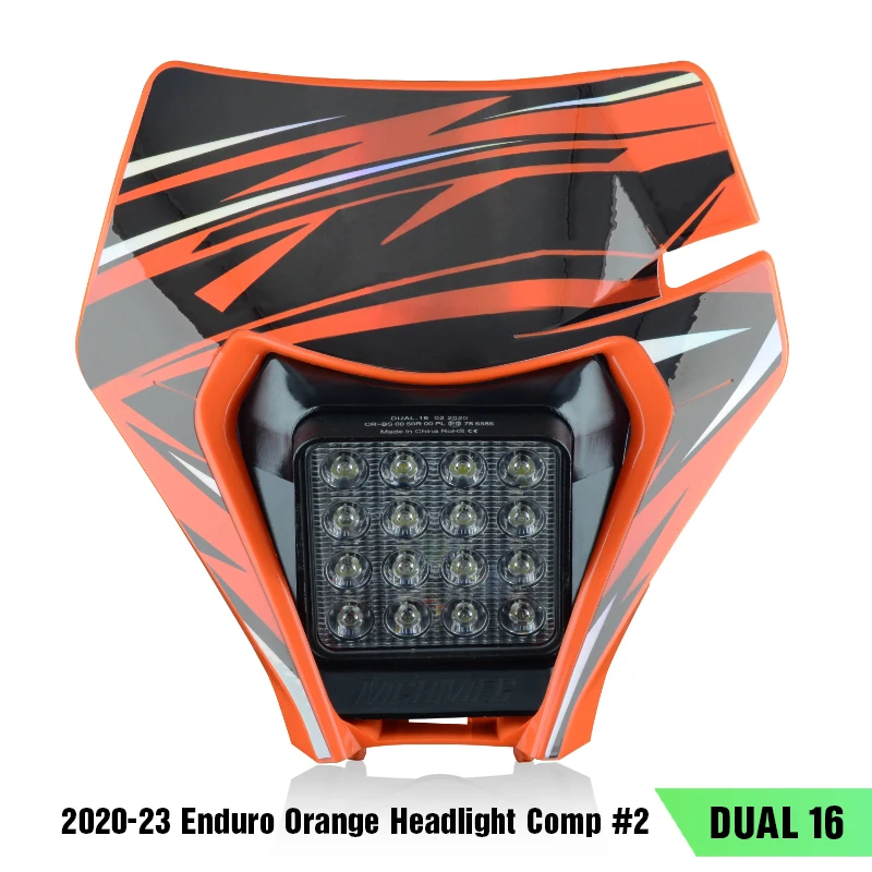 

Мотоциклетная светодиодная фара PowerZone для KTM EXC SXF MX, налобные фонари, обтекатель супермото, велосипед для грязи, эндуро, светодиодная фара